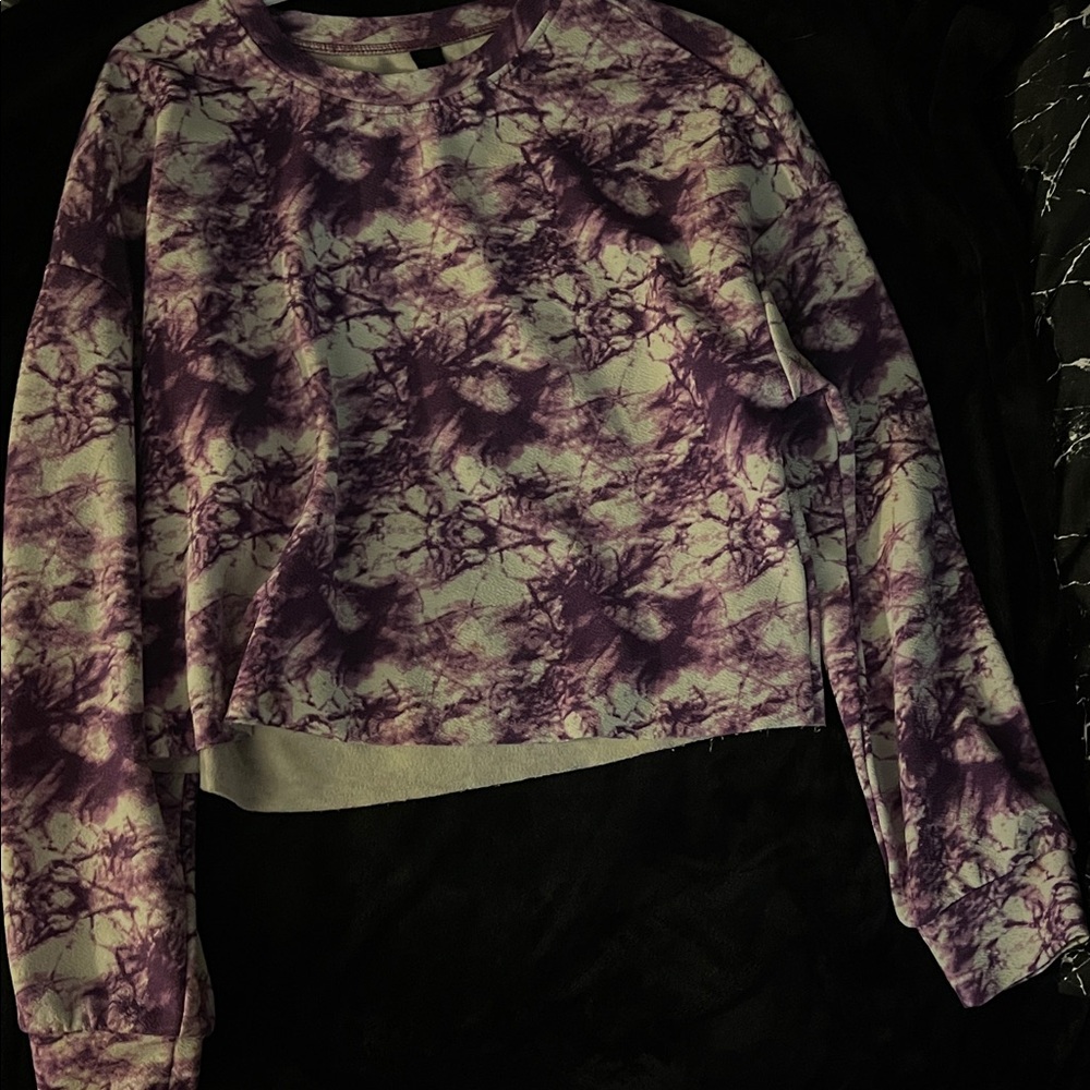 Source Unknown Purple Tie-Dye Sweatshirt